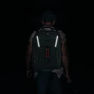 KROSER Travel Laptop Backpack 18.4 inch XXXL Computer Backpack Stylish College Backpack with RFID Pockets USB Charging Port REFLECTIVE STRIPS Water-Repellent Day pack for Business/Men