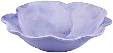 UPware 12 Piece Lavender Melamine Dinnerware Sets, Outdoor Dishes Set, Plates and Bowls Sets, Service for 4, Purple