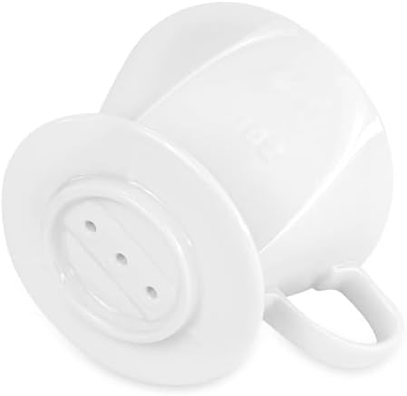 Pour Over Ceramic, Coffee Dripper Ceramic Coffee Maker,White