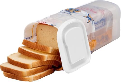 Buddeez Bread Buddy Bread Storage Container, White, 2-Pack