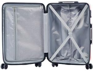 Coolife Luggage Expandable Suitcase PC+ABS 3 Piece Set with TSA Lock Spinner 20in24in28in