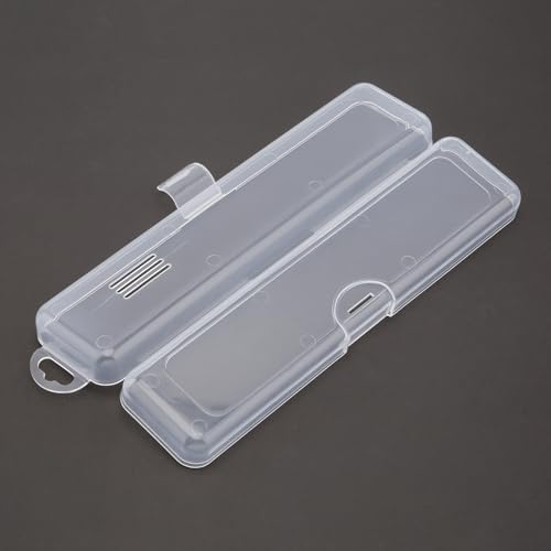 Transparent Tableware Storage Case, Portable Flatware Utensil Box, Clear Cutlery Organziers Container for Travel Camping Picnic (7.8 x 1.8 x 1.1 inch)