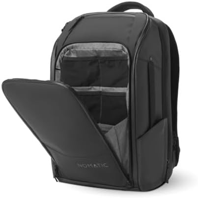 NOMATIC 20L Backpack- Carry On Backpack and Water Resistant Laptop Bag - Carry On or Business Backpack for Men and Women (Black)