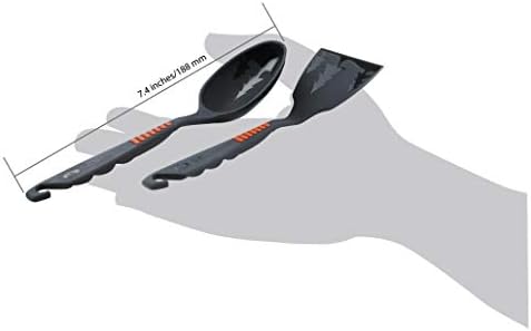 GSI Outdoors Spoon/Spatula Set Grey, 7.4 inch