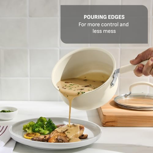 T-fal Ultimate Non-Stick, 14 Piece Pots and Pans Cookware Set, Beige