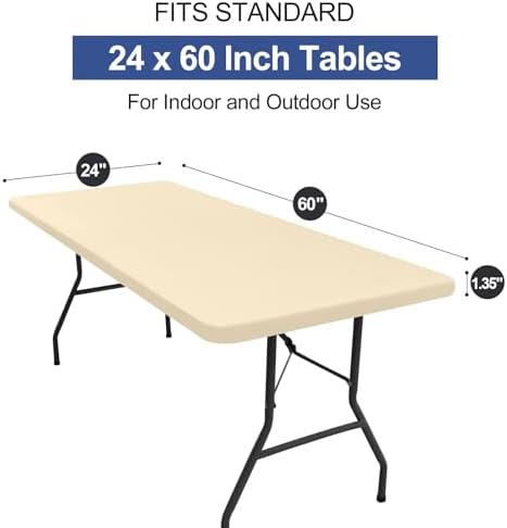 homing Rectangle Table Cloth Cover 5 Foot Elastic Fitted Tablecloth