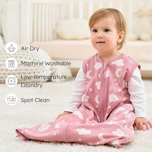 Baby Sleep Sack 0-6 Months 0.5 Tog Soft Sleeping Bag 100% Cotton