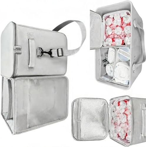 2 in 1 Coolers Organizers Insert with Leakproof Design, Gray
