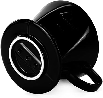 Pour Over Ceramic, Coffee Dripper Ceramic Coffee Maker,Black