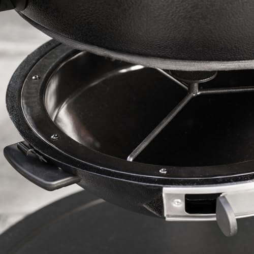 Char-Griller® AKORN® 20-Inch Kamado Charcoal Grill and Smoker with Triple-Wall Insulation and EasyDump™ Ash Pan with 445 Cooking Square Inches in Black