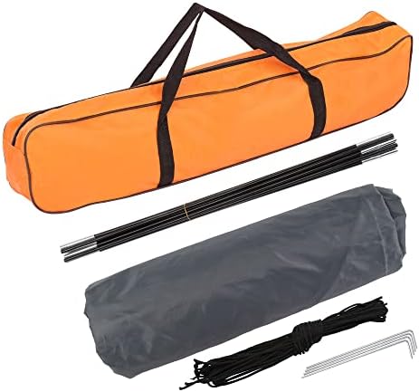 2-Person Camping Tent, Waterproof Oxford Fabric with Dual-Door Design, Lightweight & Easy Setup Backpacking Tent, Portable for Hiking, Outdoor Adventures (Orange & Green)