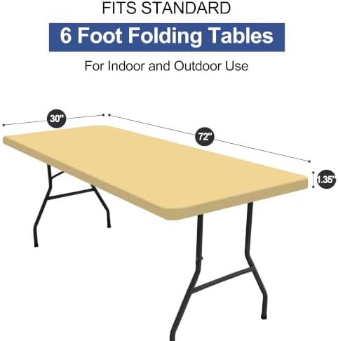 homing Rectangle Table Cloth Cover 6 Foot Elastic Fitted Tablecloth