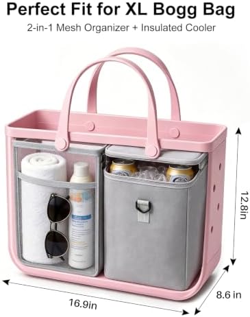2 in1 Cooler Organizer Insert for XLarge Bogg Bag Dry & Wet Separation