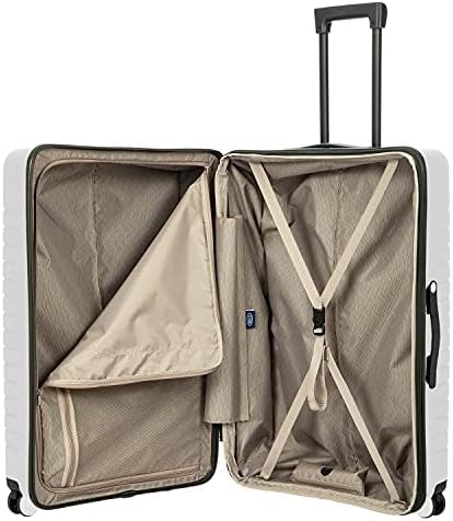 Bric’s B|Y Ulisse Spinner Suitcase, Expandable Hard Shell Luggage with TSA Lock and Smooth 360° Wheels 28" – White
