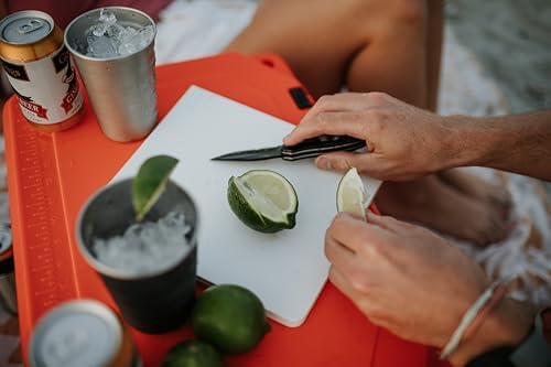 Grizzly Coolers Folding Cutting Board Divider | Cooler Accessory for Grizzly 75 or 100 | White