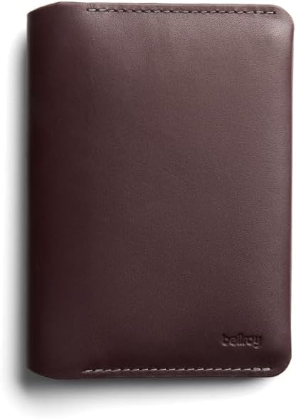 Bellroy Passport Cover (slimline travel wallet/pouch with card slots and space for cash plus travel documents) - DeepPlum