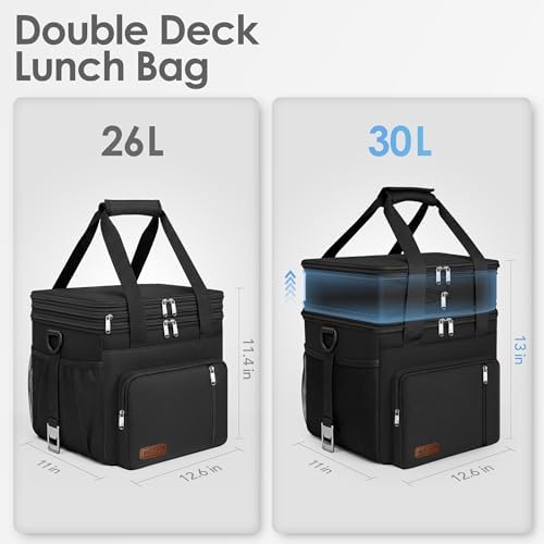 MIYCOO 36 Can Expandable Soft Cooler Bag with Snackle Box Container