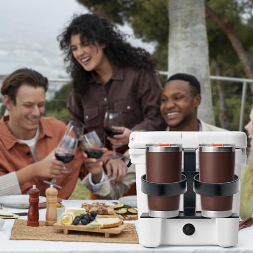 Cooler Beverage Holder, Biforous Cooler Cup Holder Compatible with YETI Tundra Coolers, Compatible with RTIC Coolers, Cooler Accessory