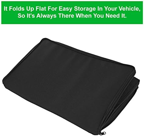 lebogner Insulated Car Console Organizer X-Large Vacation Trunk Cooler Box For Hot Or Cold Food While Traveling, Collapsible Travel Or Shopping Carry Basket, Outdoor Picnic Bag For Camping
