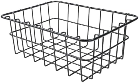 Wire Cooler Basket 32 Qt -Light Coolers, Coated Steel Wire Insert Organizer with Dividers, Straps and Locks Camping Tailgating, 11.5x8.5x4.5 Inches