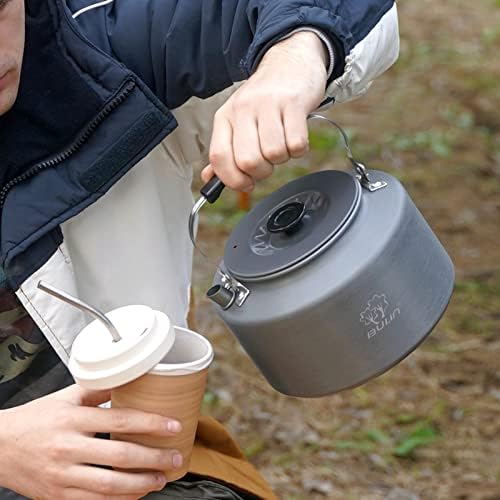 Bulin Camping Kettle, 2.2L Large Portable Stovetop Camp Tea Coffee Pot