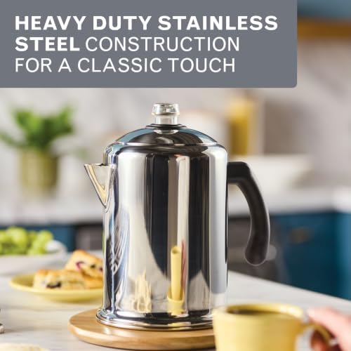 Farberware Classic Stainless Steel Yosemite 12-Cup Coffee Percolator