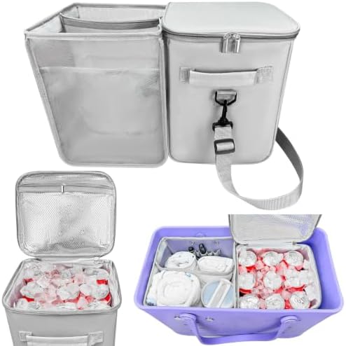 2-in-1 Cooler Organizer Insert, Leakproof Insulated Liner for Hole Tote
