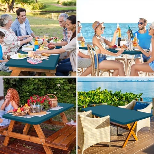 homing Rectangle Table Cloth Cover 8 Foot Elastic Fitted Tablecloth