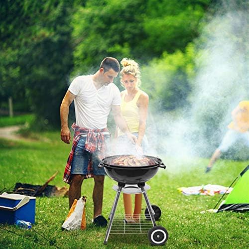 Outvita 18 inch Portable Charcoal Grill, Stainless Steel BBQ Kettle