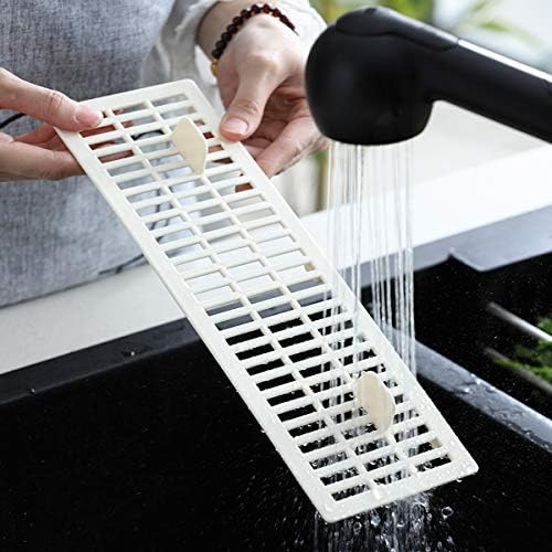 Large Flatware Tray Kitchen Drawer Organizer With Lid And Drainer - Plastic Kitchen Cutlery Tray and Utensil Storage Container with Cover - Dinnerware Holder White