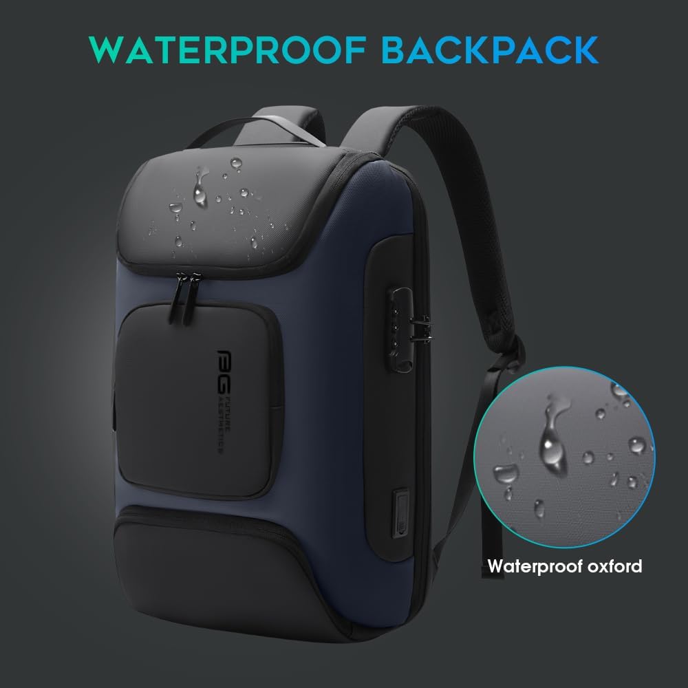 BANGE Anti Theft Backpack,Slim Laptop Backpacks Fit for 15.6 INCH,Business Backpack with USB Charging Port,Men Travel Backpack for Men and Women