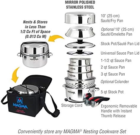 Magma A10-364 Padded Storage Case for Nesting Cookware Set