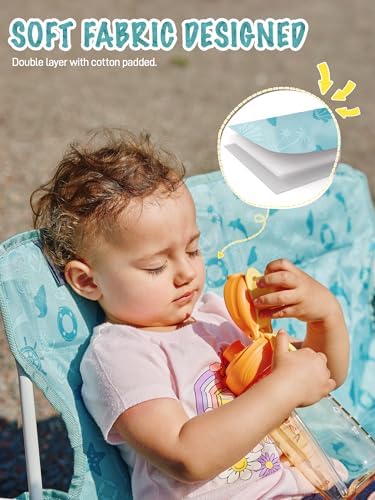 EVER ADVANCED Kids Camping Chair for Two Kids Green
