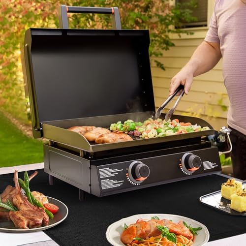 Heat Resistant Mats for Countertop fits Tabletop Grill, 36x24x0.04in, Black