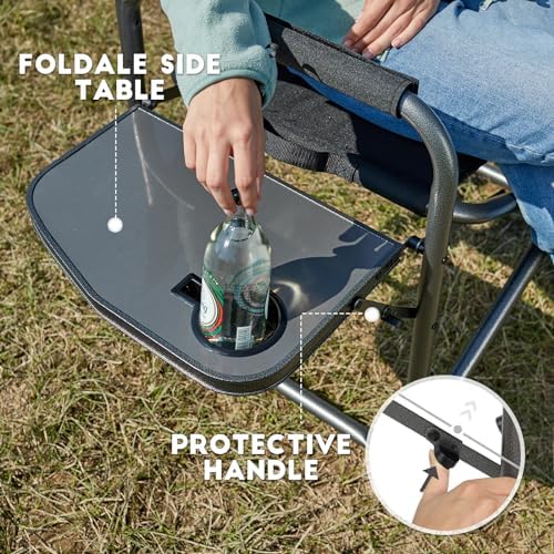 TIMBER RIDGE Aluminum Oversized Camping Chair, Support 400lbs