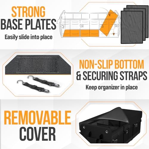 FORTEM Trunk Organizer - Collapsible Car Organizer & Storage Bag for SUVs