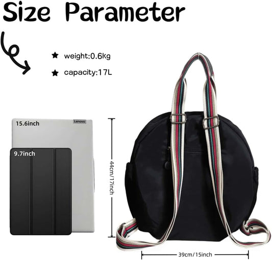 Backpack with Laptop Compartment, Cute Large Capacity Leisure Backpacks, Fision Casual College Daypacks, Backpack for Work Travel