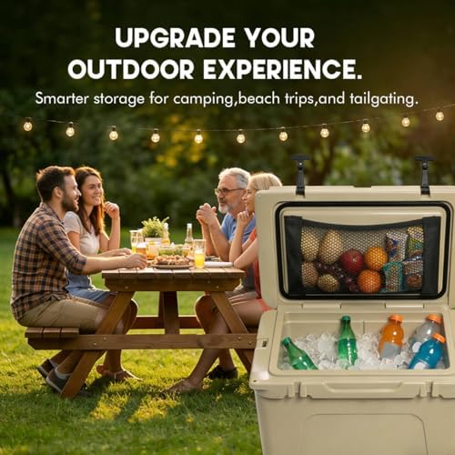 Dry Storage Cooler Lid Net Organizer Fits YETI, Igloo & Coleman