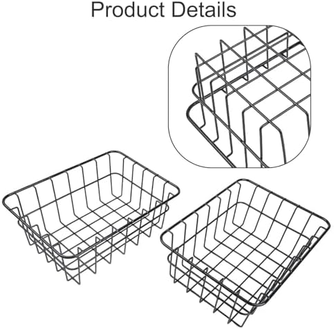 Cooled Steel Wire Basket for 32 Qt Ultra-Light Cooler, Compatible with for Coleman, Outdoor Camping and BBQ Food Storage Tray(2pcs)