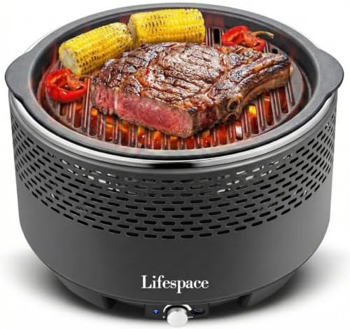 Lifespace Portable Lightweight Charcoal Grill with FREE Carry Bag