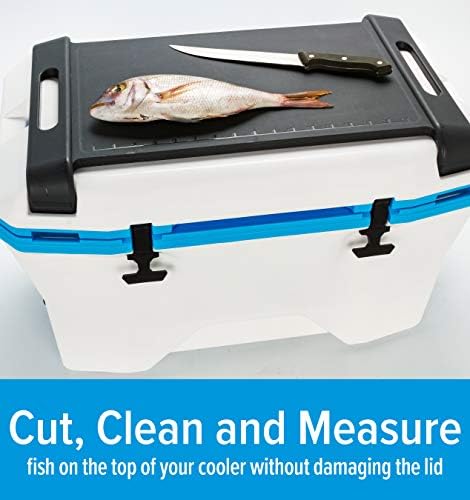 Camco Cutting Board Attachment for 30 Quart Size Currituck Coolers - Convert Your Cooler Lid Into a Cutting Board Meal Prep Space | Great for Fishing, Camping, and The Beach (51794)