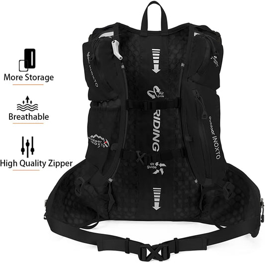 INOXTO Hydration Pack Backpack ,Water Backpack with 2L Leakproof Water Bladder, Running Hydration Vest for Man, Daypack for Cycling Motocross Climbing Trail Running