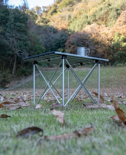 iClimb Ultralight Compact Camping Folding Table (Reinforced Black - L)