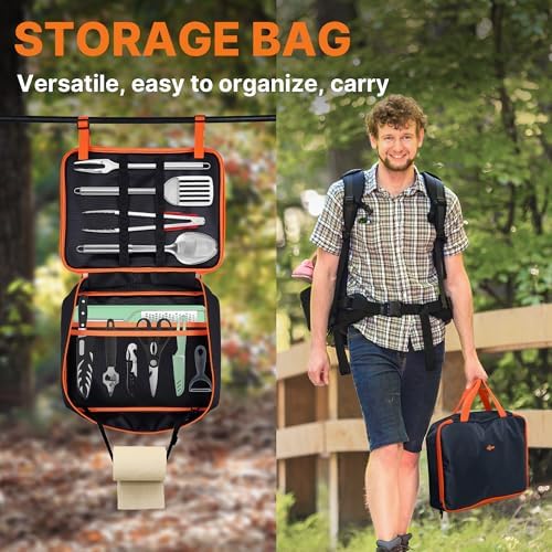 Gaialoop Camping Utensil Set, Camping Cooking Utensils & Kitchen Tools