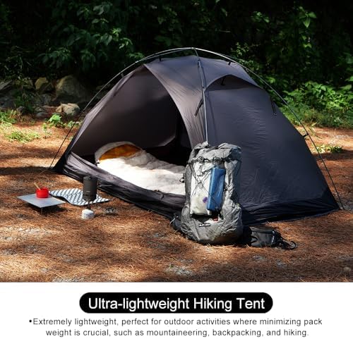 Soomloom Hiking Tent RENATTA 2P Lightweight Spacious Comfortable Camping Windproof Waterproof UV Protection Ventilation Easy Setup 2-Person Camping Shelter