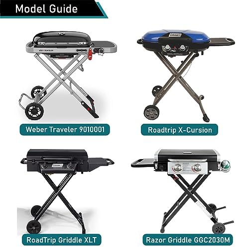 ZJYWSCH Grill Cover for Weber Traveler Portable Gas Grill 9010001 Weber Traveler Grill Cover Heavy Duty Waterproof for Razor Griddle GGC2030M Coleman Roadtrip X-Cursion