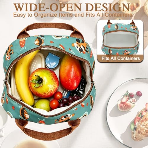 FlowFly Insulated Lunch Cooler Bag - Tote Bag Organizer for Women/Men, Dog