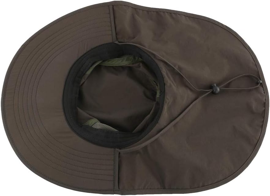 Home Prefer Outdoor UPF50+ Sun Hat Wide Brim Mesh Fishing Hat with Neck Flap