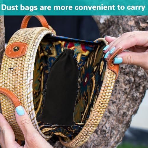 4 Sets 5 Layers Travel Spice Container with Black Organizer Bag, Clear Mini Portable Stackable Camp Spice Kit for Outdoor Cooking, Traveling, Barbecuing Use