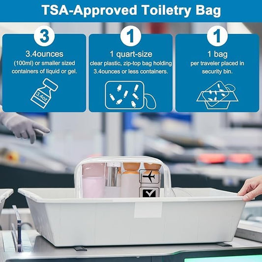 ANRUI Makeup Bags Clear Cosmetic Bag for Women Small Makeup Pouch for Girls/Kids Travel Toiletries Organizer Bags Waterproof Travel Liquids Storage Bags